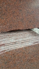 Pulido/afiló con piedra las tejas de la piedra del granito G562, losa roja del granito de la hoja de arce