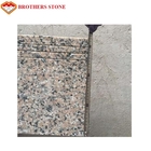 Losas rojas de la piedra del granito del melocotón, material de construcción de la losa del granito del corte de la aduana
