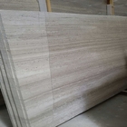Grueso de mármol de madera blanco de la losa 15-30m m del tamaño estándar para interior