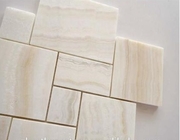 Fregadero de marfil del mosaico de la losa del ónix dentro del ónix blanco superior del diseño blanco de la teja