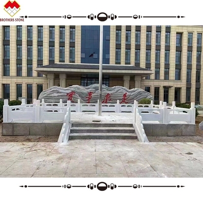 Escalera de piedra de mármol de ónix blanco con guía personalizada para baluster decorativo de villa y casa