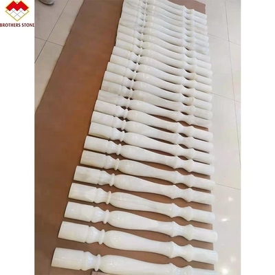 Barandillas de balcón de mármol de piedra para escaleras de color blanco verde beige amarillo