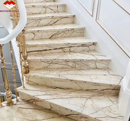 Pisos y escaleras interiores Solfitel Marmol de oro Gran losa en estilo natural moderno