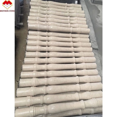 Barandilla de granito de piedra de mármol de ónix blanco barandilla de balaustra balaustra para escalera en el apartamento