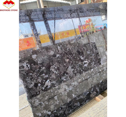 Diseño gráfico de la villa utilizando piedra de granito negro Shangri-La natural de la cantera africana