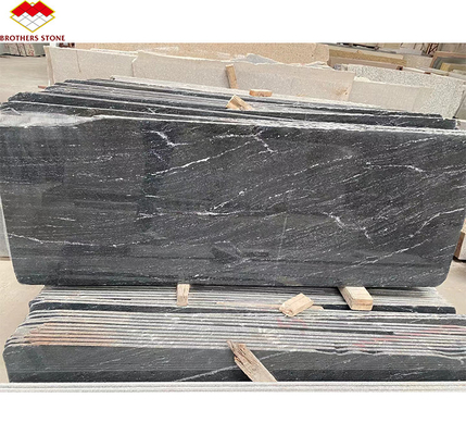 Via Lattea Granito Negro de azulejos afilados cortados a medida para un patrón de piso clásico y elegante