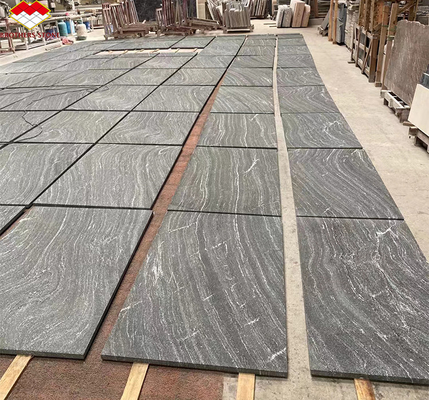 Via Lattea Granito Negro de azulejos afilados cortados a medida para un patrón de piso clásico y elegante