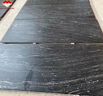 Via Lattea Granito Negro de azulejos afilados cortados a medida para un patrón de piso clásico y elegante