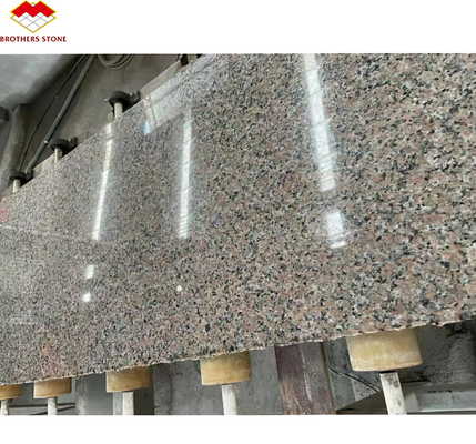 Moderno acabado de superficie afilada Rosa rosa Porrino 635 Granito de la losa para la decoración de la villa