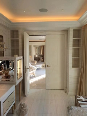 Componente de lavabo interior Translúcido de oro blanco Vena de madera Ollar de ónix losa de mármol para paredes y pisos de grado