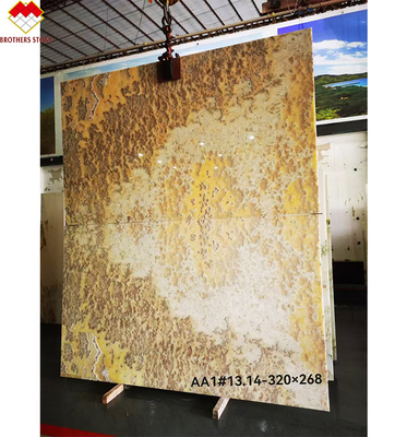 Soña con la losa verde de mármol de jade ónix para la villa de la mesa de la parte superior de la encimera y el suelo de los paneles de pared