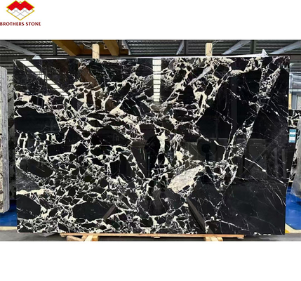 Piedra brillante de mármol negro de Napoleno pulido para Hotel Villa