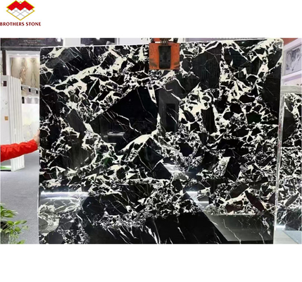 Piedra brillante de mármol negro de Napoleno pulido para Hotel Villa