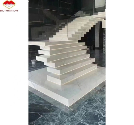 Actualice el interior de su hotel con pisadas de escaleras de diseño moderno de material de piedra artificial