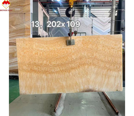 Diseño moderno Ónix translúcido Beige Mármol Amarillo Miel Ónix Eslab para Villa