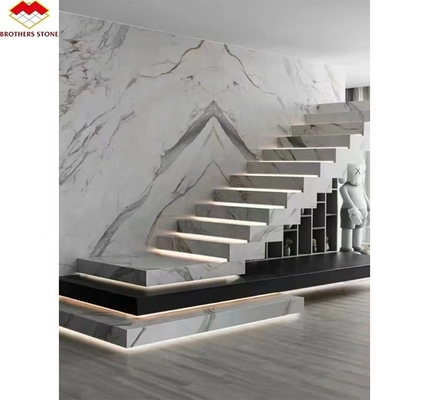 Actualice el interior de su hotel con pisadas de escaleras de diseño moderno de material de piedra artificial