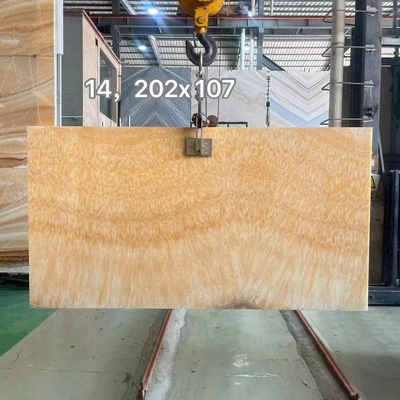 Diseño moderno Ónix translúcido Beige Mármol Amarillo Miel Ónix Eslab para Villa