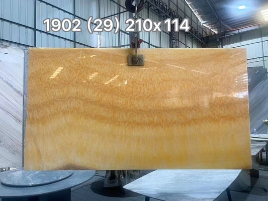 Diseño moderno Ónix translúcido Beige Mármol Amarillo Miel Ónix Eslab para Villa
