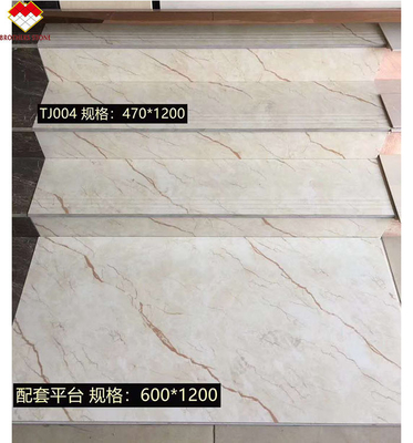 Absorción de agua de aproximadamente 0.12% Moderno porcelana vidriada de escaleras de azulejos para escaleras