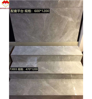 Absorción de agua de aproximadamente 0.12% Moderno porcelana vidriada de escaleras de azulejos para escaleras