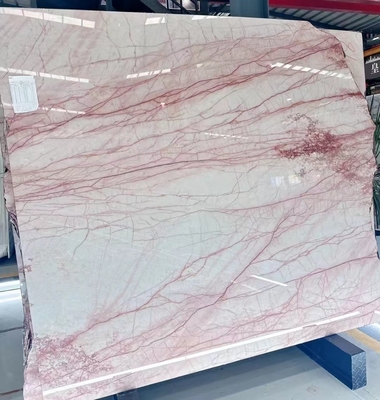 Marmol natural rosa humeante para baldosas de piso de lujo