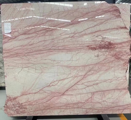 Marmol natural rosa humeante para baldosas de piso de lujo