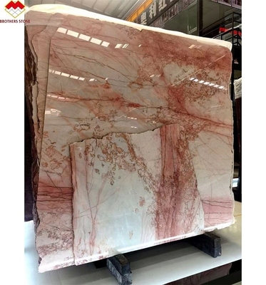 Marmol natural rosa humeante para baldosas de piso de lujo