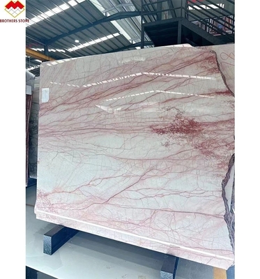 Marmol natural rosa humeante para baldosas de piso de lujo