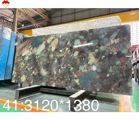 Lujo Brasil Verde Marinace Verde Cuarcita Cuero Superficie terminada para el estilo moderno