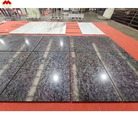 Mejorar sus interiores con Versace negro clásico negro piso de cuarcita pulida