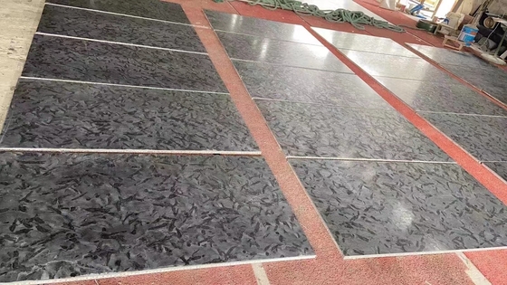Mejorar sus interiores con Versace negro clásico negro piso de cuarcita pulida