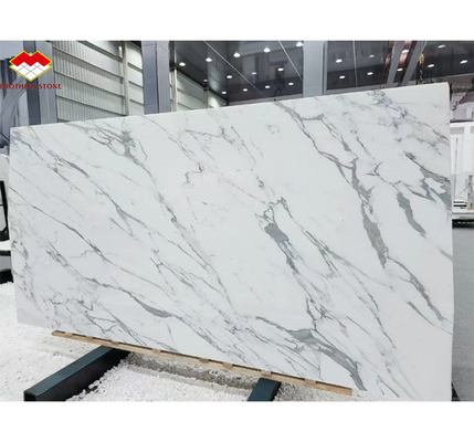 Diseño moderno Italia Calacatta Blanco de la losa de mármol para el escritorio de la cocina y el panel de la pared