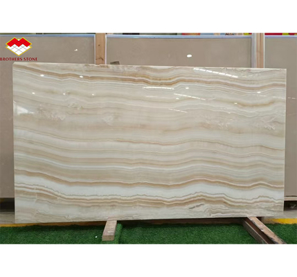 Estilo de diseño de hotel moderno transparente de jade blanco de mármol de losas para pared y piso