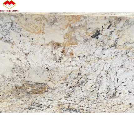 Oro de lujo Granito Piedra grandes losas afiladas pulido para Villa Escalera Diseño gráfico