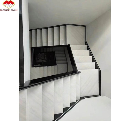 Interior Villa Moderna Escaleras de Piedra Natural Diseño para escalones rectos pulidos