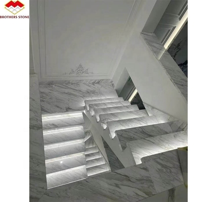 Interior Villa Moderna Escaleras de Piedra Natural Diseño para escalones rectos pulidos