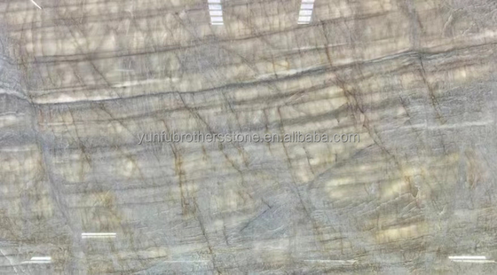 Cristal natural brasileño de piedra de cuarcita luz beige Taj Mahal mármol para encimeras de mesa 18 mm