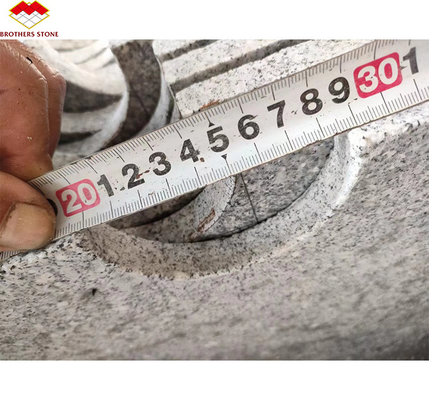 Nombre de piedra superficie afilada G603 Granito gris tabla de billar pizarra para 9 pies mesa de billar
