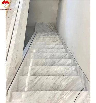 Lámpara LED moderna de escalera interior antideslizante de diseño de mármol blanco cristalino FOB