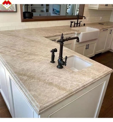 Luz Beige Natural Taj Mahal Marmo de piedra de escritorios y encimeras de mesa Diseño de Brasil