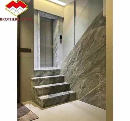 Piedra de mármol de calcita de lujo bordes pulidos para el salón Pared de fondo