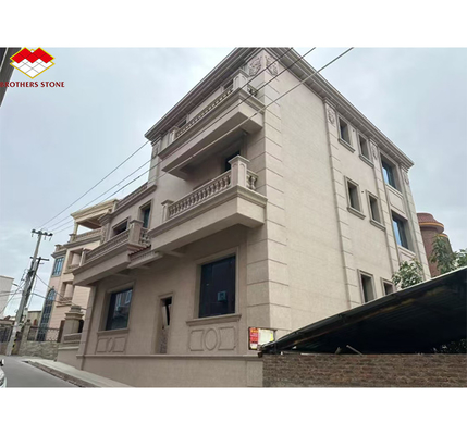 Material de granito chino moderno en llamas Muretto Piedra para revestimiento de paredes de edificios de villas