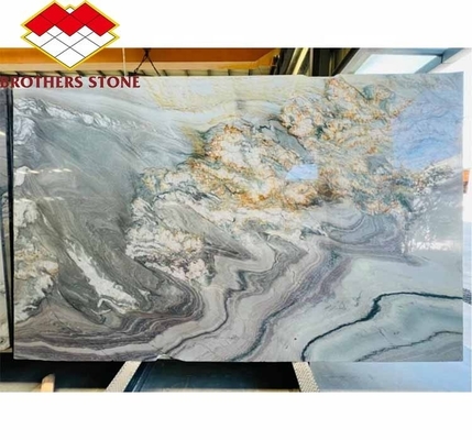 Piedra de mármol púrpura pulida Gran mesa de comedor de pizarra para el diseño moderno del salón de dormitorios
