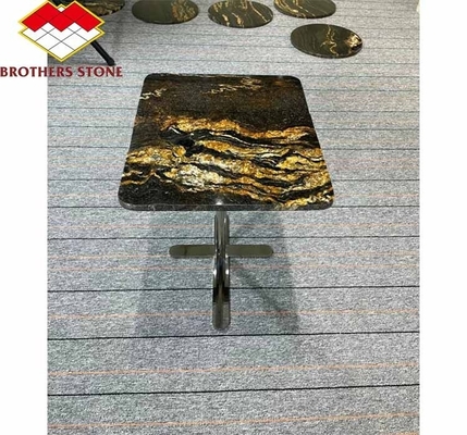 Granito de oro cósmico de piedra natural pulida para mesas de café y encimeras
