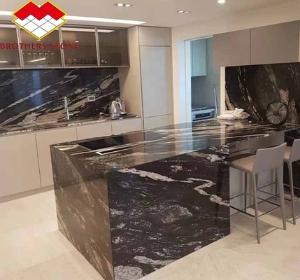 Granito de oro cósmico de piedra natural pulida para mesas de café y encimeras