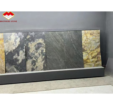 Hojas de pizarra translúcidas de paneles de piedra flexibles para diseño de interiores de hoteles modernos