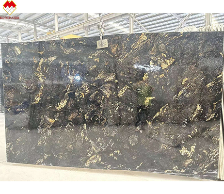 Luxo personalizado Venas de oro negro de piedra de cuarcita Top de vanidad para cocina y baño