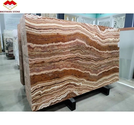 Textura translúcida de ónix de mármol del mar Negro pulido para decoración de paneles de pared interiores
