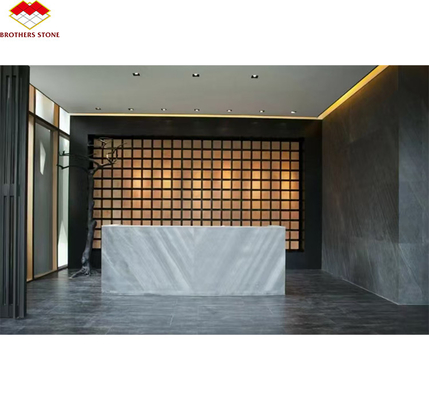 Hojas de piedra de pizarra flexibles revestimiento de pared en diseño moderno para interiores de hoteles y villas