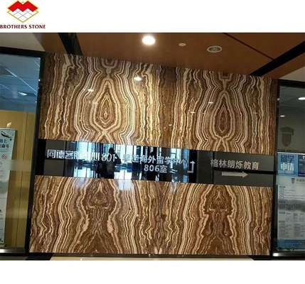 Textura translúcida de ónix de mármol del mar Negro pulido para decoración de paneles de pared interiores